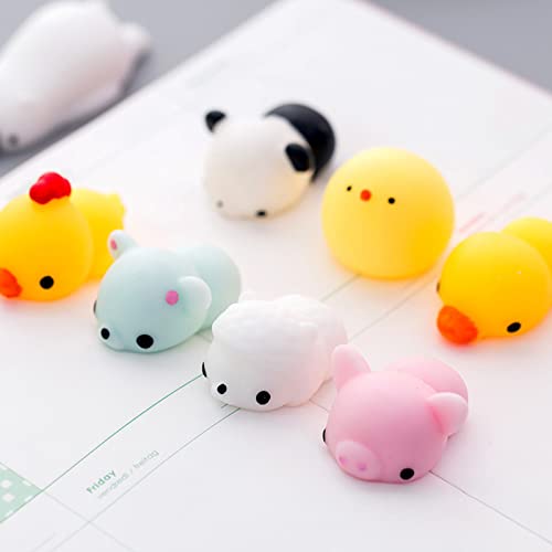 Squi Shies Fidget Squeeze -Spielzeug, niedliche tierische Teig -Squi Shies Squeeze Spielzeug, PVC -Stressabbau Tiere sensorisches Spielzeug für eine Dekoration in Raum, Büro, (Fettes Schwein) von cardyven