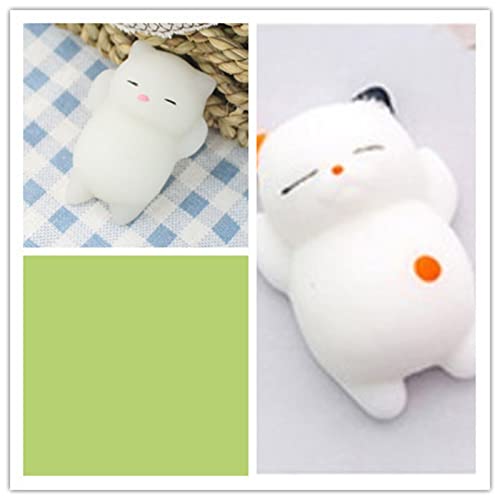 Squi Shies Fidget Squeeze -Spielzeug, niedliche tierische Teig -Squi Shies Squeeze Spielzeug, PVC -Stressabbau Tiere sensorisches Spielzeug für eine Dekoration in Raum, Büro, (Katze) von cardyven