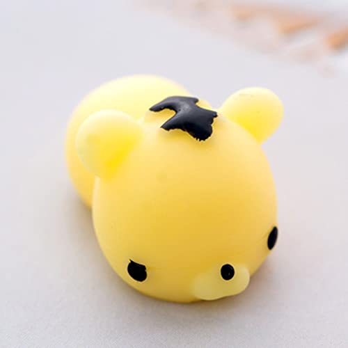 Squi Shies Fidget Squeeze -Spielzeug, niedliche tierische Teig -Squi Shies Squeeze Spielzeug, PVC -Stressabbau Tiere sensorisches Spielzeug für eine Dekoration in Raum, Büro, (Kleiner Tiger) von cardyven