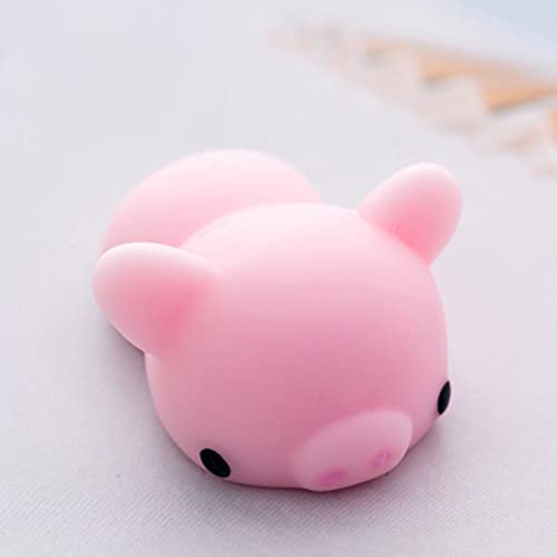 Squi Shies Fidget Squeeze -Spielzeug, niedliche tierische Teig -Squi Shies Squeeze Spielzeug, PVC -Stressabbau Tiere sensorisches Spielzeug für eine Dekoration in Raum, Büro, (Rosenschwein) von cardyven