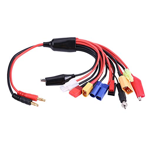 cardyven 11 in 1 Batterieladegerät Adapter Konvertierkabel, RC -Batterie -Multi -Lade -Stecker -Ladekabel 4,0 -mm -Bananen -Stecker Oktopus Konvertieren Draht Multifunktional von cardyven
