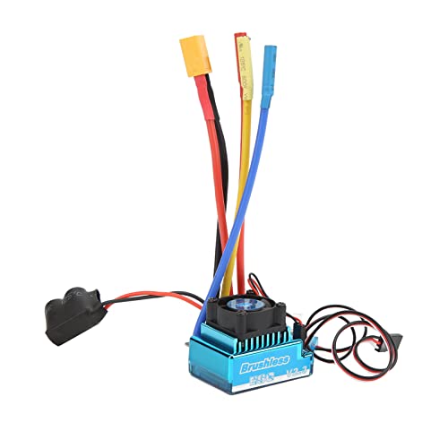 cardyven 120A bürstenloser ESC, Wassersicher programmierbar 1/10 1/8 RC CAR ESC mit XT60 Stecker 9-Level-Beschleunigung 2-4S Lipo-Stütze 600A Burst für Crawler Truggy cardyven 120A bürstenloser ESC, Wassersicher programmierbar 1/10 1/8 RC CAR ESC mit XT60 Stecker 9-Level-Beschleunigung 2-4S Lipo-Stütze 600A Burst für Crawler Truggy von cardyven