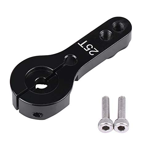 cardyven 25 mm 25T Servohornarm, einstellbare Aluminium -Servo Arm Split Clamp -Design mit Schraube für RC -Autos, Hubschrauber von cardyven