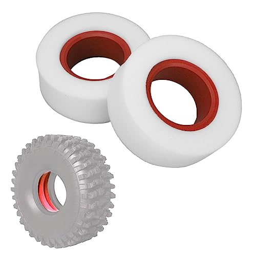 cardyven 2pcs RC -Auto -Reifenschaum, doppelte Reifen Innenschichten Weichschwamm 130 mm Außendurchmesser Reifenschaum 1/10 RC Crawler Car für 1/10 1/8 2,2 Zoll RC Crawler -Reifen (Rot) von cardyven