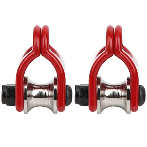 cardyven 2pcs RC -Hebelscheibe, RC -Modellauto -Metallscheibe Snatch Block Simuliertes Hebelscheibe 1/10 Skala RC -Schleppstahldraht Seil für HSP für Redcat -Crawler -Auto (Typ a) von cardyven