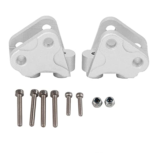 cardyven 2pcs RC-Stoßdämpfer-Link, vorne hinterherer Lower-Stoßverknüpfungsverbindungsmontage RC-Link-Mount-Fernbedienungsfahrzeug Anschlussstange Fixierbasis für Scx10-II-RC-Autoteile (Silber) von cardyven
