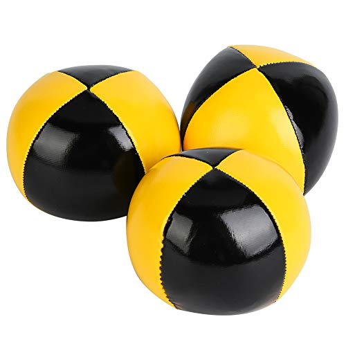 cardyven 3 Stück Jonglierbälle Set, PU Thud Jonglierbälle Clown Jonglierbälle Set für Anfänger Jonglier-Requisiten und lustiges Spielzeug von cardyven