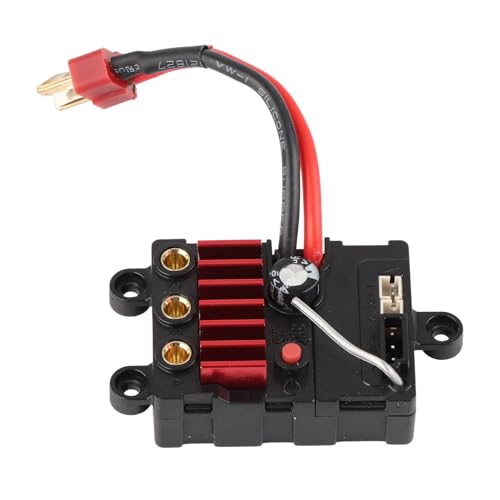 cardyven 35A 2s bürstenloser ESC für SCY 1/16 RC -Autos, 42,5 x 33x19mm integrierter Geschwindigkeit Controller kompatibel mit 16101/16102/16103/16201PRO -Models Wassersicherer von cardyven