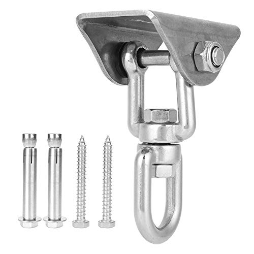 cardyven 360° drehbares Hängematten-Aufhängeset, drehbarer Hängematten-Schaukel-Aufhängerhaken aus Edelstahl mit Fester Platte, Hängesessel-Set, Zubehör für die Aufhängung cardyven 360° drehbares Hängematten-Aufhängeset, drehbarer Hängematten-Schaukel-Aufhängerhaken aus Edelstahl mit Fester Platte, Hängesessel-Set, Zubehör für die Aufhängung von cardyven