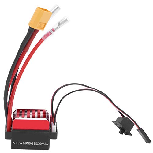 cardyven 360A ESC Electric Speed ​​Controller, elektronischer Geschwindigkeit Controller RC Crawler Car Bidirectional Bürsted Water Proof ESC für RC Car Off Road Truck RC Boat (XT60 Plug) von cardyven