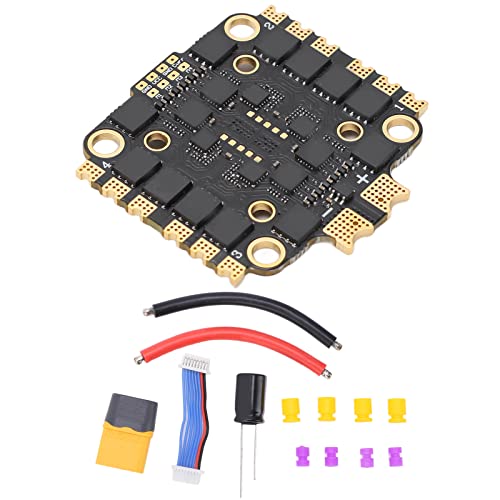 cardyven 4 in 1 ESC 45A Electronic Speed ​​Controller, bürstenloser ESC -Speed ​​-Controller -Kit RC -Drone Quadcopter Elektronischer Geschwindigkeitsregler mit Drähten und Stecker für FPV von cardyven