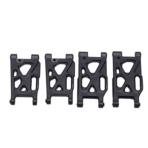 cardyven 4pcs RC -Aufhängung Arm Set, vordere Schwarze Plastikweiten -Arme Hochstärke Ersatzteile für Off -Straße RC -Autos 144002 124018 124017/144010 144001 124019 von cardyven