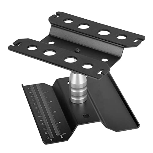 cardyven Aluminium RC Auto Arbeitsständer, RC -Lift niedrigere einstellbare Workstation Mini Auto Arbeitsständer Reparatur Workstation 360 Grad Rotation für 1/8 1/10 RC Model Car Car (Schwarz) von cardyven