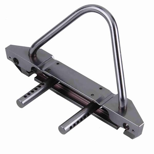 cardyven Aluminiumlegierung vordere Stoßstange, Hochleistungs -CNC -Maschinenwinde -Ready -Stoßfänger -Upgrade -Teil für Off -Straßen -Fernbedienungsauto für SCX10 / SCX10 II 1/10 RC von cardyven