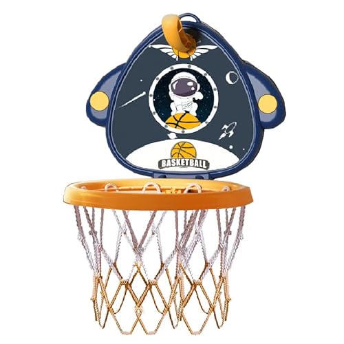 cardyven Basketball -Hoop -Set, Kleiner Wandmontage Basketball Stand Hoop Kit mit Ballpumpe für Innen im Freien (Blue) von cardyven