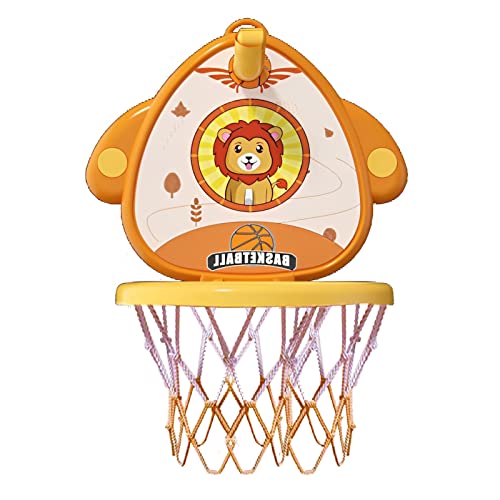 cardyven Basketball -Hoop -Set, Kleiner Wandmontage Basketball Stand Hoop Kit mit Ballpumpe für Innen im Freien (Orange) von cardyven