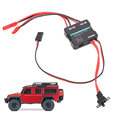 cardyven Electronic Speed Controller, Waterproof Black Brushed Brushless Motor Speed Controller ESC 40A for 1/16 RC Car 1/18 RC Car Upgrade von cardyven