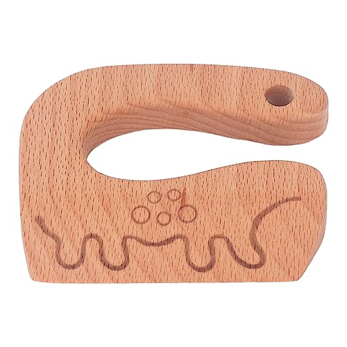 cardyven Hölzernes Kinder Messer, Brot häcksler, Küchen schneiden Kochs pielzeug zum Kochen von Gemüse Obst in der Küche (Dinosaurier) von cardyven