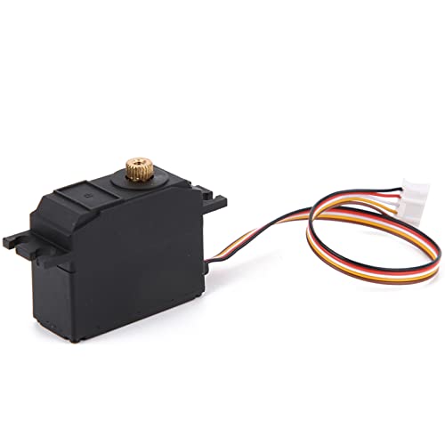 cardyven Kunststoffausrüstung Servo, RC Servo High Drehmoment Servo Motors Ausrüstung Ausrüstung Upgrade Ersatzteile Zubehör für Wltoys 12428/12427 1/12 RC -Auto von cardyven