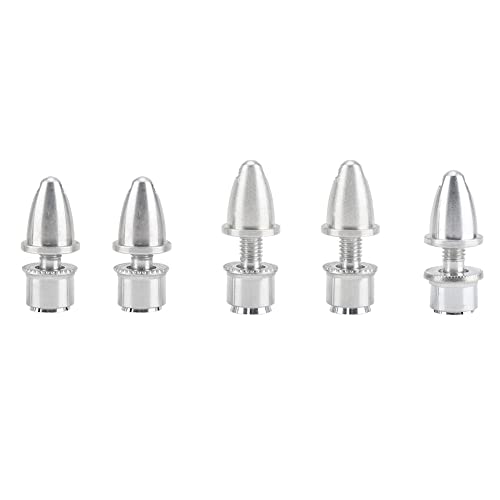 cardyven Propellerhalter aus Metall, 5-teiliges RC-Propelleradapter-Zubehör für bürstenlose Wellenmotor-Drehzahlregler (Ore Size 3.17MM) von cardyven