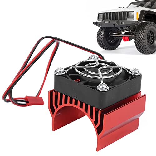 cardyven RC -Aluminium -Kühlkörper mit Kühllüfter, 36 mm Durchmesser Kühlkörper Kühlschrank Wärme Flossen Kit bürstloser Motormotor für 1/10 RC -Auto 540/3650/3660/3670 Motor (Verrotten) von cardyven