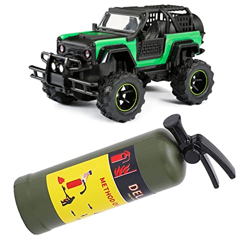 cardyven RC Auto Feuerlöscher, Simulations Design Vivid Leichte Mini Feuerlöscher RC Skala Feuerlöscher mit Aufkleber Dekoration für Spielzeug RC Autozubehör (Green) von cardyven