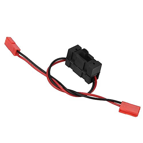 cardyven RC -Car RX -Empfänger EIN/Aus -Schalter, Plastik -EIN-/Aus -Stromschalter -Batterieempfänger mit JST -Stecker für HSP 1/10 1/8 Nitro Elektrische Fernbedienungssteuer -Autoboot von cardyven