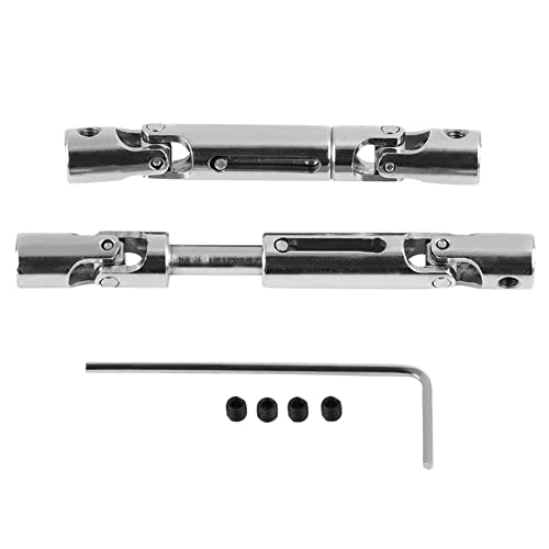 cardyven RC Drive Shaft, 2 Pcs Upgrade Accessories Metal Drive Shaft Internal Spline Drive Shaft Driveshaft for WPL Scale RC Military Truck von cardyven