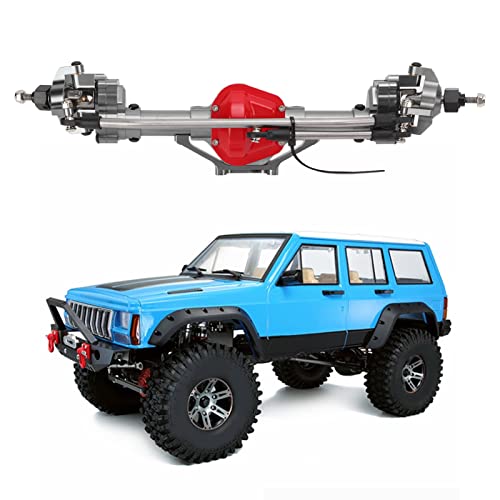 cardyven RC Front -Portalachse, CNC Metall RC -Autokarton -Portal -Achse -Set RC -Vorderachse -Portal -Upgrade -Teil für axiale SCX10 1/10 RC Crawler Car Accessoire (Von) von cardyven