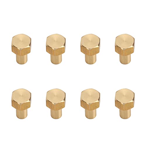 cardyven RC-Mutter, 8-TLG. 1/24 RC-Radsicherungsmutter RC-Sechskantmutter Messing RC-Radsicherungsmutter Ersatzzubehör RC-Mutternsatz für Axial SCX24 (8mm) von cardyven