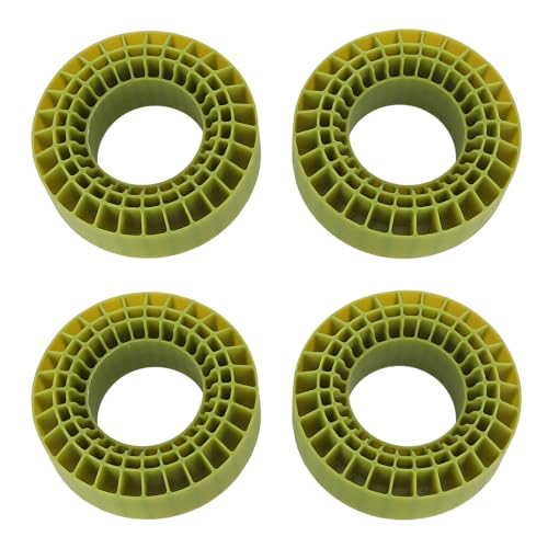 cardyven RC -Reifenschaumeinsatz, 4pcs 3 Schichten hohl wasserdichte Temperatur Silikon RC -Auto -Reifenschaum für RC -Auto 1,9 -Zoll -Reifen (OD grün) von cardyven