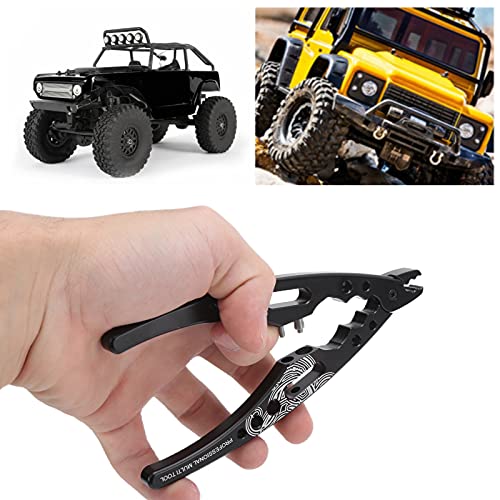 cardyven RC -Schockplier, RC Plier -Aluminiumlegierung Multi -Stoß -RC -Klemmen RC Schockklemme Welle Universal Stoßziergruppe Montage -Demontage für 1/8 1/24 RC -Auto von cardyven