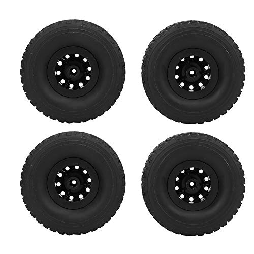 cardyven RC Wheel Tire, Black Gummi -Reifen für 4WD RC Car Crawler Buggy Truck passt von cardyven