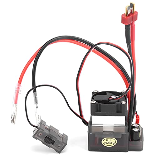 cardyven RC gebürstet ESC, 320A Hochspannung Version Zwei -Wege -Bürste ESC mit Bremskühlungslüfter ESC gebürstet Speed ​​Controller für Fahrzeugschiffmodellboot Motorrad RC Car Car von cardyven