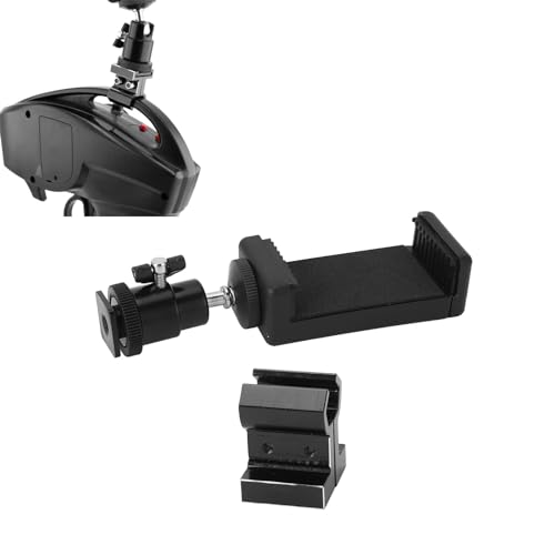 cardyven Telefonstativ -Mount -Adapter, universelle Telefonhalterung des Handy -Steuerungssteuerungshalters für TX TQI einstellbare stabile Sender -Telefonmontage für Telefone über 5,5 Zoll (Black) von cardyven