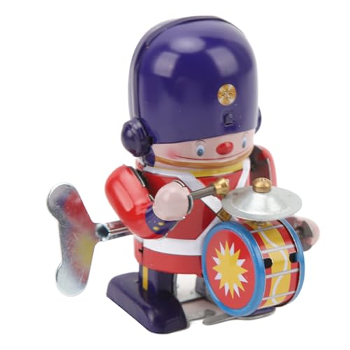 cardyven Vintage Tinplate Wind -up -Schlagzeuger -Soldatspielzeug, Handkurbel mechanische Trommelfigur sammelbare dekorative nostalgische Uhrwerkspielzeug für Erwachsene Fun Home Office cardyven Vintage Tinplate Wind -up -Schlagzeuger -Soldatspielzeug, Handkurbel mechanische Trommelfigur sammelbare dekorative nostalgische Uhrwerkspielzeug für Erwachsene Fun Home Office von cardyven