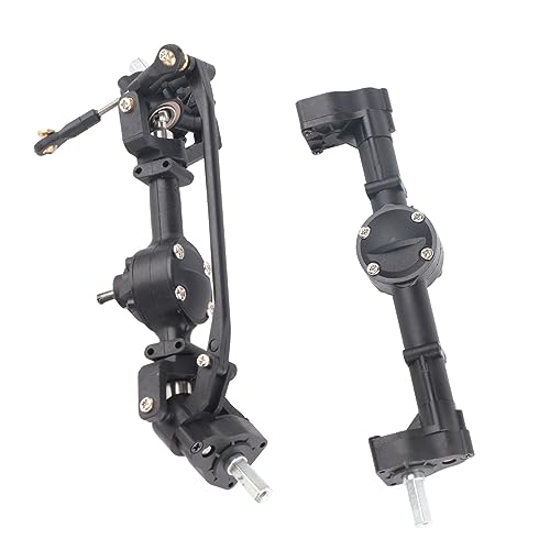 cardyven Vordere Hinterachse Getriebe, Metall -RC -Fahrzeug -Chassis -Rahmen ausgedehntes Aluminium Komplettische Achsen für WPL C14 C24 C34 C44 B14 B24 1/16 RC -Auto -Upgrade -Teile von cardyven