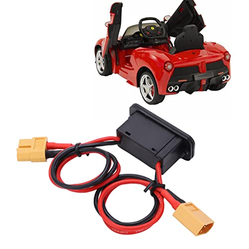 cardyven XT60 Hochstrom-EIN/Aus-Schalter, 18AWG Silikondrahtschalter mit LED-Indikator Wassersicher Sicherheitsabstürzungen für RC-Flugzeuge Cars 2-6S Lipo-Batterien von cardyven