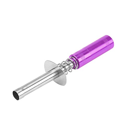 cardyven Zünder Motorstarter, 80103 Motor Zünder Glow Plug Aluminium Zündricke RC Zünder Heiße Glow Plug Motor Starter Tools unterstützt AA -Batterien für 1/10 Nitro RC -Auto (Lila) von cardyven