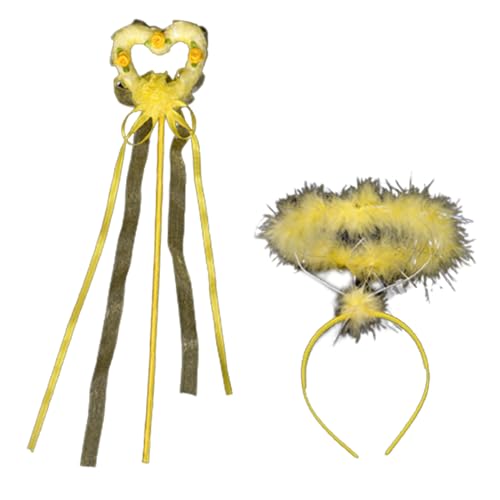 Aureole Flügel Stirnband Cartoon Zauberstab Set Foto Requisiten Flügel Großes Stirnband für Kinder Cosplay Aureole Flügel Stirnband Cartoon Zauberstab Set Foto Requisiten Flügel Großes Stirnband für Kinder Cosplay von carotoe