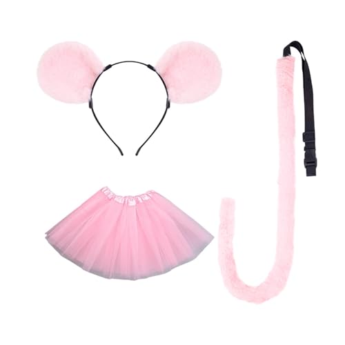 Kinder-Kostüm-Zubehör-Set, Ohren, Stirnband, Schwanz, Tutus, Tier-Kostüm, Kits für Halloween, Cosplay, Party Kinder-Kostüm-Zubehör-Set, Ohren, Stirnband, Schwanz, Tutus, Tier-Kostüm, Kits für Halloween, Cosplay, Party von carotoe