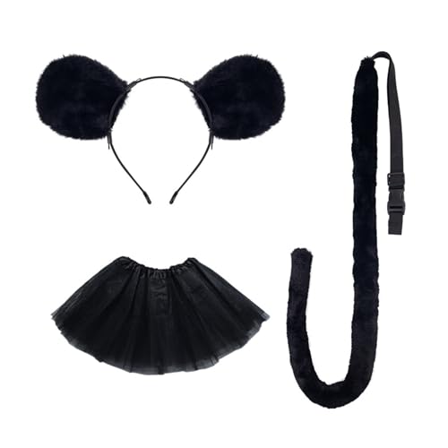 Kinder-Kostüm-Zubehör-Set, Ohren, Stirnband, Schwanz, Tutus, Tier-Kostüm, Kits für Halloween, Cosplay, Party Kinder-Kostüm-Zubehör-Set, Ohren, Stirnband, Schwanz, Tutus, Tier-Kostüm, Kits für Halloween, Cosplay, Party von carotoe
