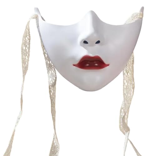 Uni Maskerade Beauty Cosplay Mechanisches halbes Gesicht für Karneval Halloween Dress Up Party von carotoe