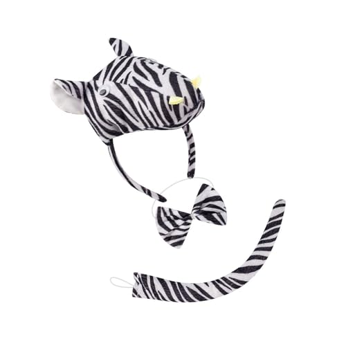 carotoe 1/3/4 Zebras Kostüm für Kinder Jungen Mädchen Zebras Ohren Stirnband Fliege Schwanz Handschuhe Halloween Tier Cosplay Zubehör carotoe 1/3/4 Zebras Kostüm für Kinder Jungen Mädchen Zebras Ohren Stirnband Fliege Schwanz Handschuhe Halloween Tier Cosplay Zubehör von carotoe