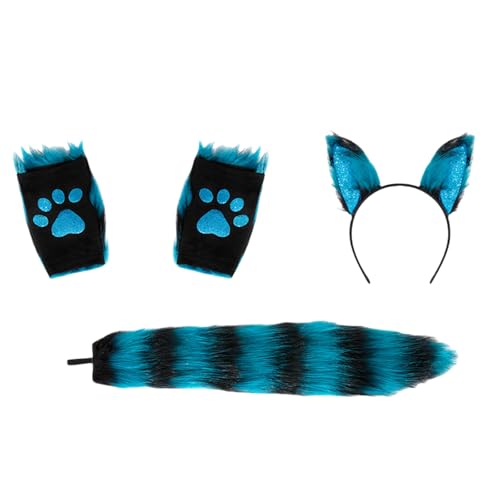 carotoe Fuchs-Kostüm-Set, Halloween-Tierkostüm, Zubehör für Kinder, Mädchen, Cosplay, Geburtstag, Weihnachten, Halloween, Tierohren-Haarband carotoe Fuchs-Kostüm-Set, Halloween-Tierkostüm, Zubehör für Kinder, Mädchen, Cosplay, Geburtstag, Weihnachten, Halloween, Tierohren-Haarband von carotoe