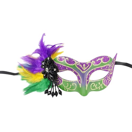 carotoe Halloween-Kostüm, Venezianer, Halbgesicht, Karneval, Party, gefiedert von carotoe