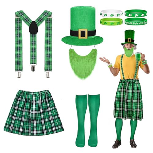 carotoe Patricks Day Kostümzubehör Kobold-Kostüm Schnurrbart Patrick's Day Dekorationen Partyzubehör für Erwachsene carotoe Patricks Day Kostümzubehör Kobold-Kostüm Schnurrbart Patrick's Day Dekorationen Partyzubehör für Erwachsene von carotoe