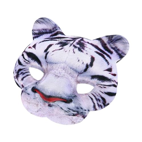 carotoe Tigre 3D-Tier-Leoparden, halbes Gesicht, für Halloween, Maskerade, Cosplay, Kostüme, Party, Maskerade carotoe Tigre 3D-Tier-Leoparden, halbes Gesicht, für Halloween, Maskerade, Cosplay, Kostüme, Party, Maskerade von carotoe