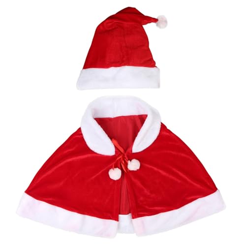 carotoe Weihnachtsmann-Kostüm für Herren, Damen, Kinder, bequemes Weihnachtsmann-Kostüm, Outfits, Weihnachtsmann-Kostüm, Anzug, Zubehör von carotoe