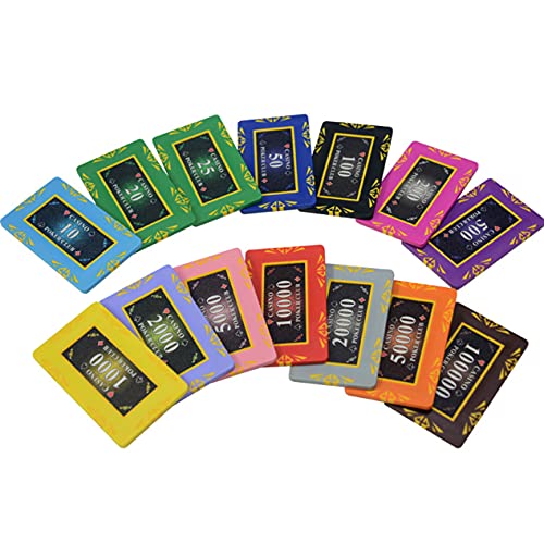 cartBit Poker Pokerchips Casino-Spiele 25-teiliges Casino-Chips Monte Carlo, Clay 29 Gramm Texas Holdem Blackjack Poker-Chips mit Werten $ 1- $ 50000 Wählbar,25 Piece,$50000 cartBit Poker Pokerchips Casino-Spiele 25-teiliges Casino-Chips Monte Carlo, Clay 29 Gramm Texas Holdem Blackjack Poker-Chips mit Werten $ 1- $ 50000 Wählbar,25 Piece,$50000 von cartBit